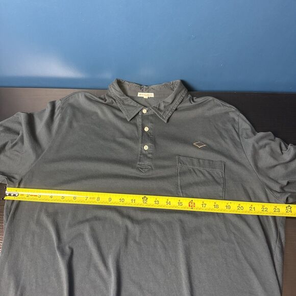 Peter Millar Mens Polo Shirt XL Black Pima Cotton Short Sleeve Casual‎ Golf - Picture 9 of 11